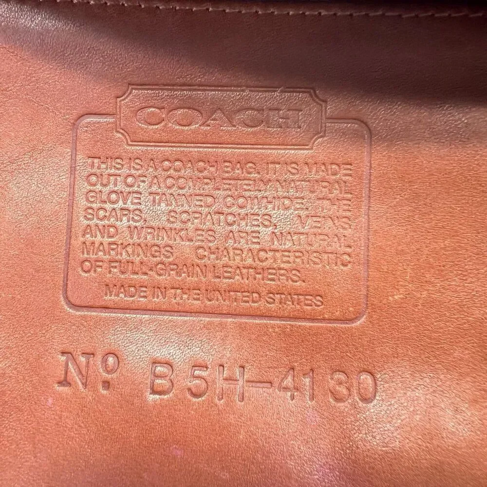 Vintage Coach MacDougal Tan Leather Crossbody 4130